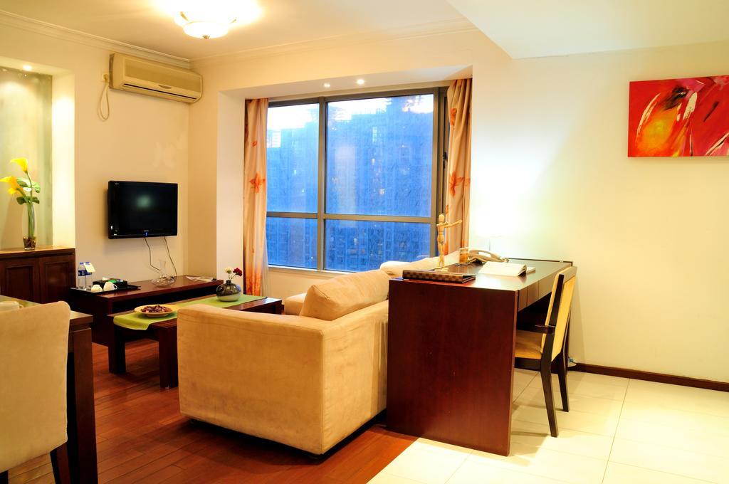 Shanghai Kingland Serviced Apartment Dış mekan fotoğraf