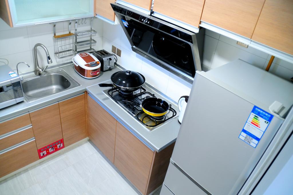 Shanghai Kingland Serviced Apartment Dış mekan fotoğraf