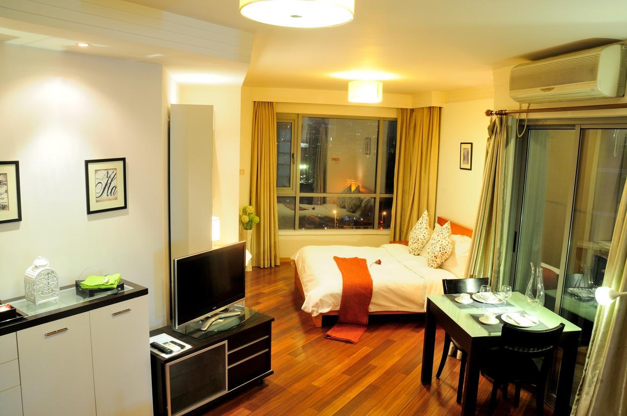 Shanghai Kingland Serviced Apartment Dış mekan fotoğraf